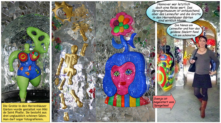 Spiegelsaal Nanas Niki de Saint Phalle Grotte Hannover Herrenhäuser Gärten